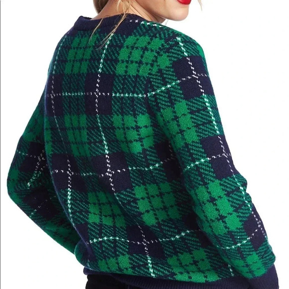 Court & Rowe Cozy Boucle Plaid Sweater Wool Check - Picture 3 of 8